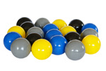 Piłeczki dla dzieci - szare,żółte,czarne,niebieskie