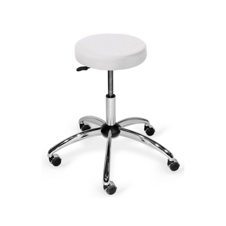 Chromowany taboret lekarski OLIVIA