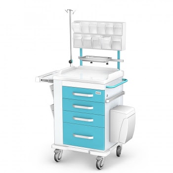 Wózek anestezjologiczny - pojemniki PLEXI