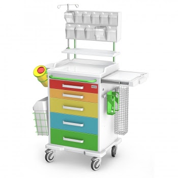 Wózek dla anestezjologów - blat ABS